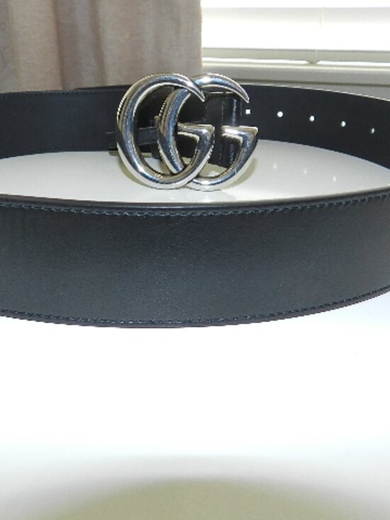 Gucci GG Marmont belt in Black Leather Size 85 main image 6